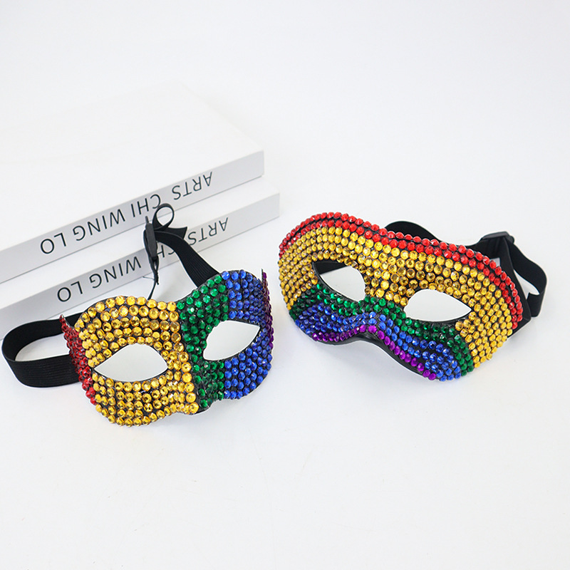 Máscaras de animales de diamante de Halloween, máscaras de cara de zorro, máscaras de carnaval, máscaras de fiesta
