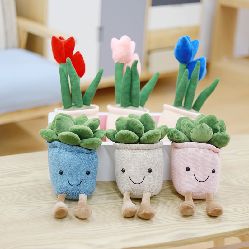 88g Weight Stuffed Animals & Plush Toys Toys Type 1 Piece Quantity PP cotton Material Potted Plant Pattern Children Unisex Gender Cute Style Children Unisex Potted Plant PP Cotton Stuffed Animals & Plush Toys 4