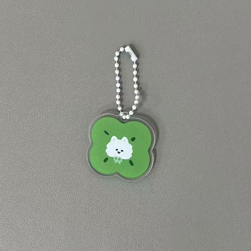幸运四叶草小猫笔袋ins可爱大容量化妆包高颜值少女心文具收纳盒|undefined