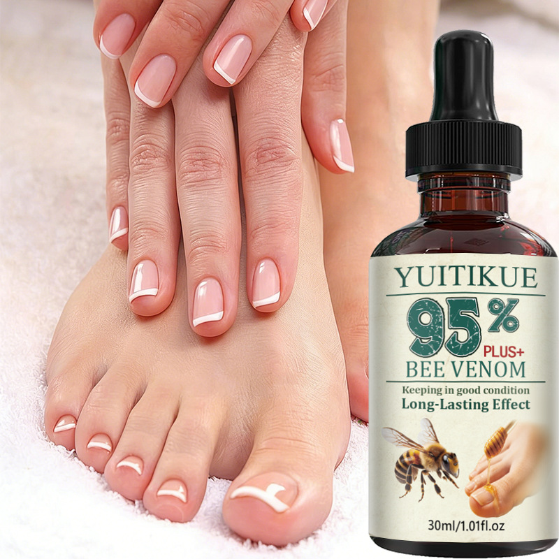 Foreign Trade Bee Venom Nail Care Essence Oil - Softens Dead Skin, Repairs Damaged Nails, and Nourishes Hands and Feet