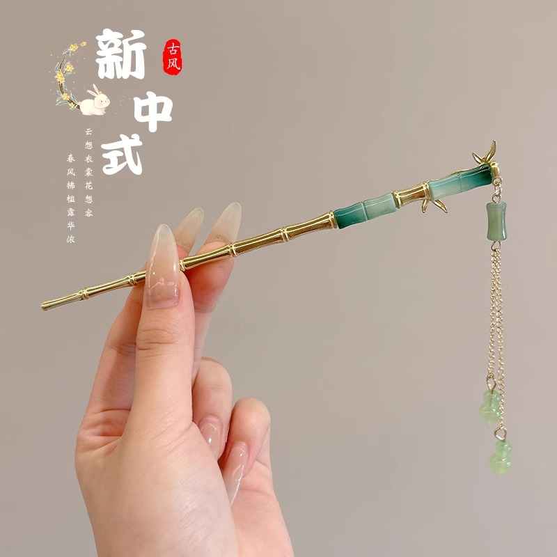 Nuevo estilo antiguo chino flores pinzas de cabello de mujer de alta calidad pinzas de cabello de cabello de cabello de mariposa de estilo chino