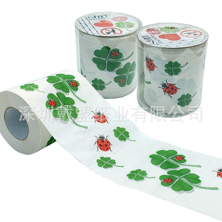 Irish Shamrock Printed Toilet Paper St. Patrick's Day Colorful Small…