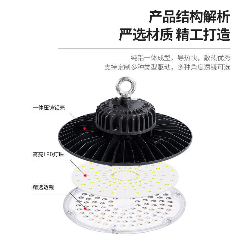 Factory direct cross-border UFO mining and industrial lighting sports ground lights workshop warehouse lighting UFO flying saucer light LED mining and industrial light