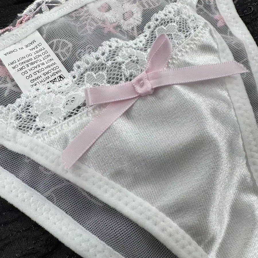 Transfronterizos franceses ultra delgados sexy y cómodos encaje con anillo de acero ropa interior pechos pequeños puros quieren reunir un bra conjunto al por mayor