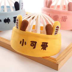 嬰兒帽子夏季薄款新生兒護鹵門髮帶寶寶男胎帽鹵門帽空頂帽嬰幼兒