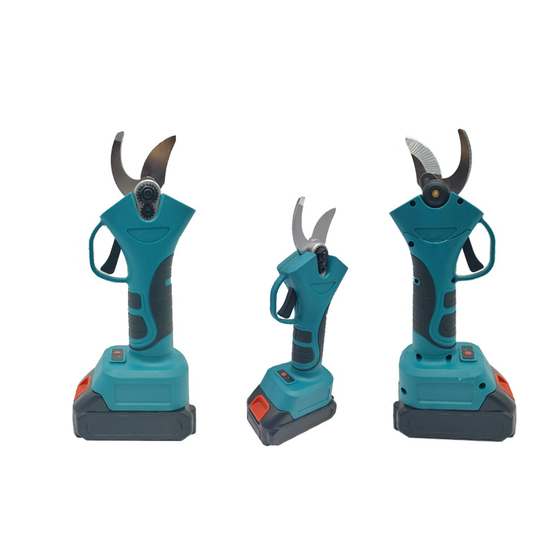 跨境25mm无刷锂电修枝剪刀电动剪刀果树修枝剪充电式园林粗枝剪