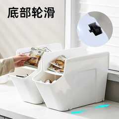 Kitchen storage box pull-out rack pot tool with wheels storage basket organizer box corner sink cabinet storage box storage basket