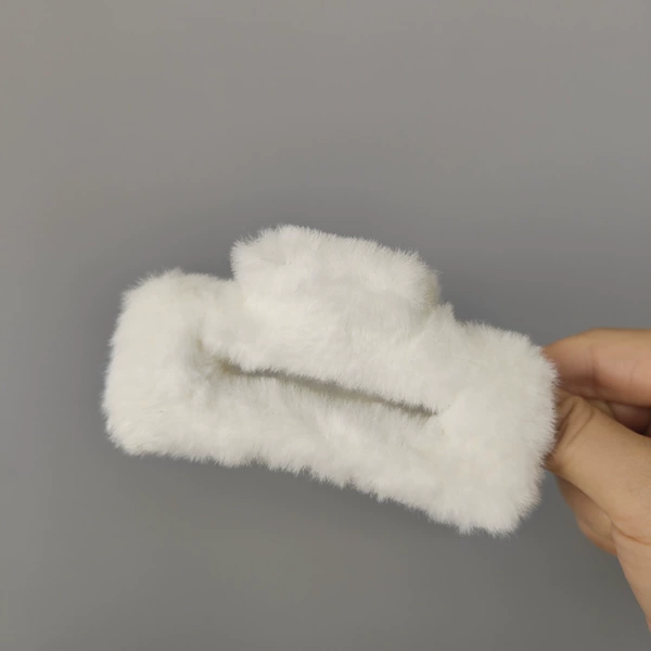 White plush 10.5-square