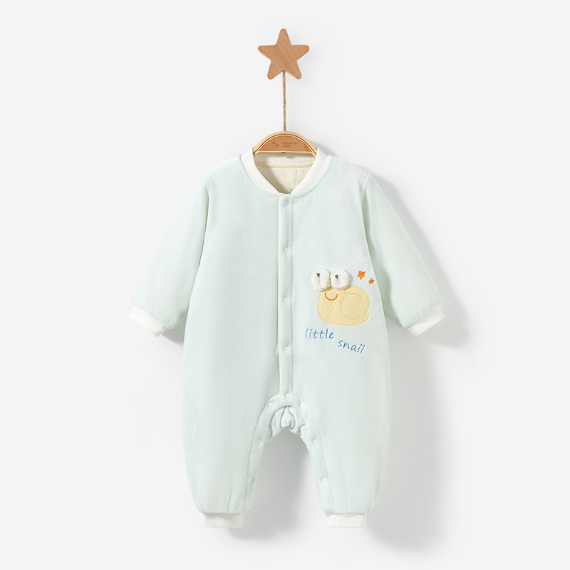 Mono de bebé Otoño e Invierno para hombres y mujeres recién nacidos cálido engrosado Delgado acolchado mameluco traje de luna llena ropa de bebé ropa de invierno