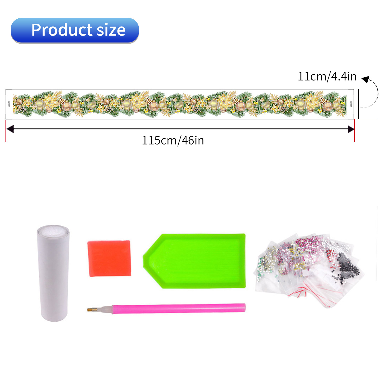 Popular Navidad pegatinas de pared larga pintura diamante casual pegatinas DIY pegatinas de pared pegatinas hechas a mano pegatinas de ventana transparente diamante brillante