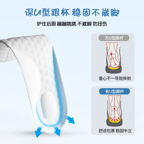 Children's breathable sports summer insoles for boys