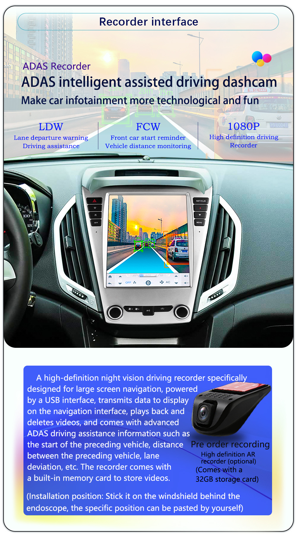 Suitable for 10-16 Model Chevrolet Equinox Lt Central Control Modification 4g Large Vertical Screen 8-Core Navigator