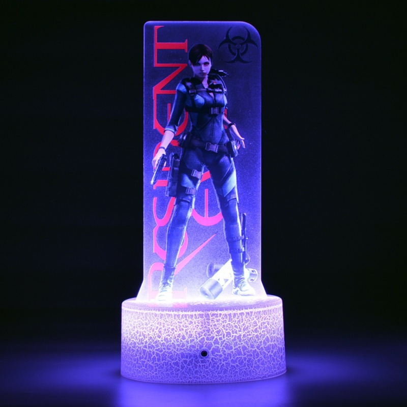 Bioquímico malvado crisis castillo serie de juegos alrededor de la tienda de guzi impresión en color 3D decoración de productos de luz nocturna al por mayor