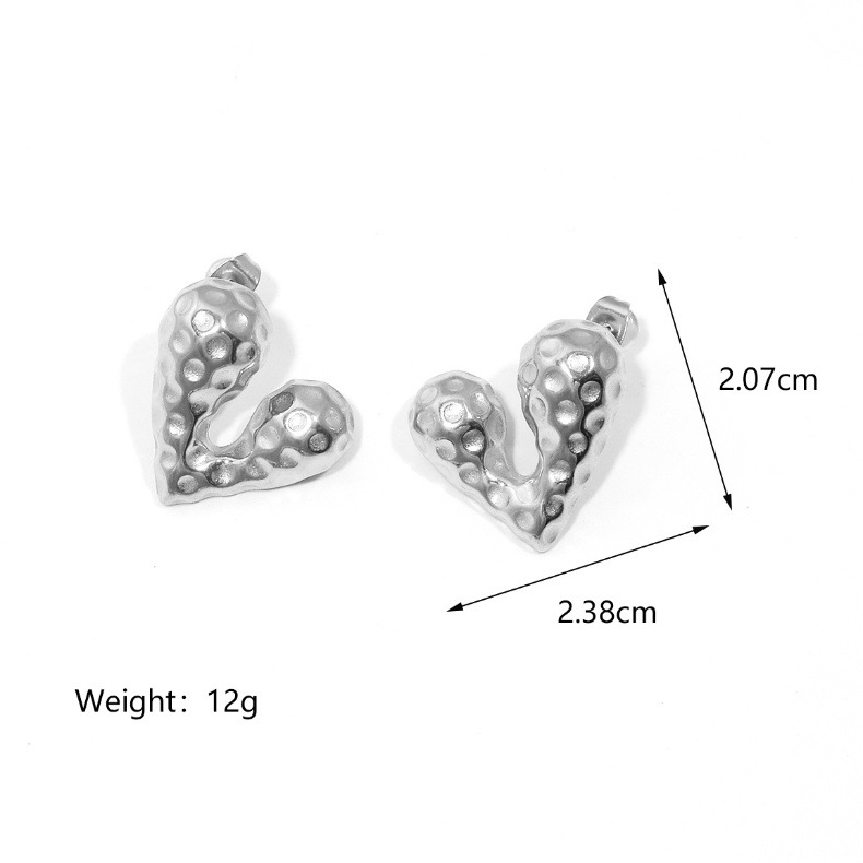 25g Weight PVD Coated Gold Plating Process 304 Stainless Steel Ear Needle Material Real Gold Plated Plating Material Ear Studs Classification Butterfly Backs Ear Cap Type 1 Pair Quantity Holiday, Daily Occasion 304 Stainless Steel Material Heart Shape Pattern All Seasons Season Women's Gender Plating Design Elegant, Cute Style 1 Pair Elegant Cute Heart Shape Plating 304 Stainless Steel 18K Gold Plated Butterfly Backs Ear Studs 11