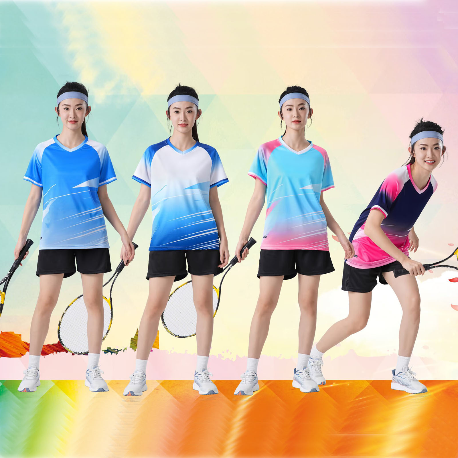 Badminton Uniform Set, Unisex Volleyball Uniform, Student Table Tennis Sportswear, Student Jersey, DIY Breathable and Quick-Drying