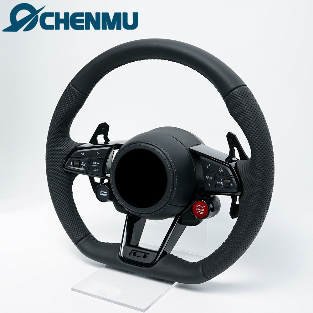 Modified R8 Dual Button Steering Wheel for Audi A4L A6L A3 A5 A7 Q2L Q3 Q4 Q5L Q6