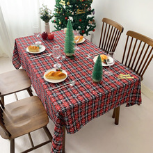 厂家批发圣诞桌布圣诞节装饰台布餐桌茶几布印花桌布餐厅酒店桌布