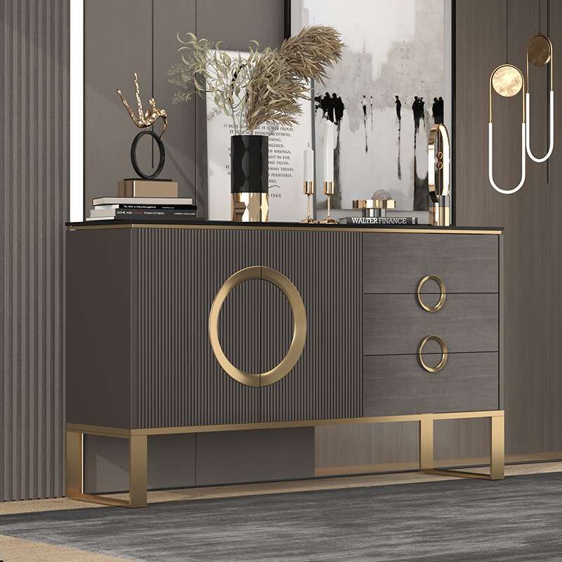 Light Luxury Sideboard Italian Modern Minimalist Foyer Entrance Cabinet Minimalist Storage Storage Cabinet Storage Decorative Cabinet