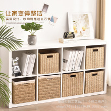 仿藤收纳筐折叠简约正方形脏衣内衣物收纳篮玩具杂物杂物整理