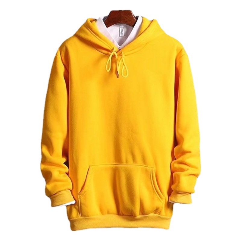 Sweater men's hooded new trendy loose men's clothes casual pullover jacket spring and autumn solid color sweater wholesale