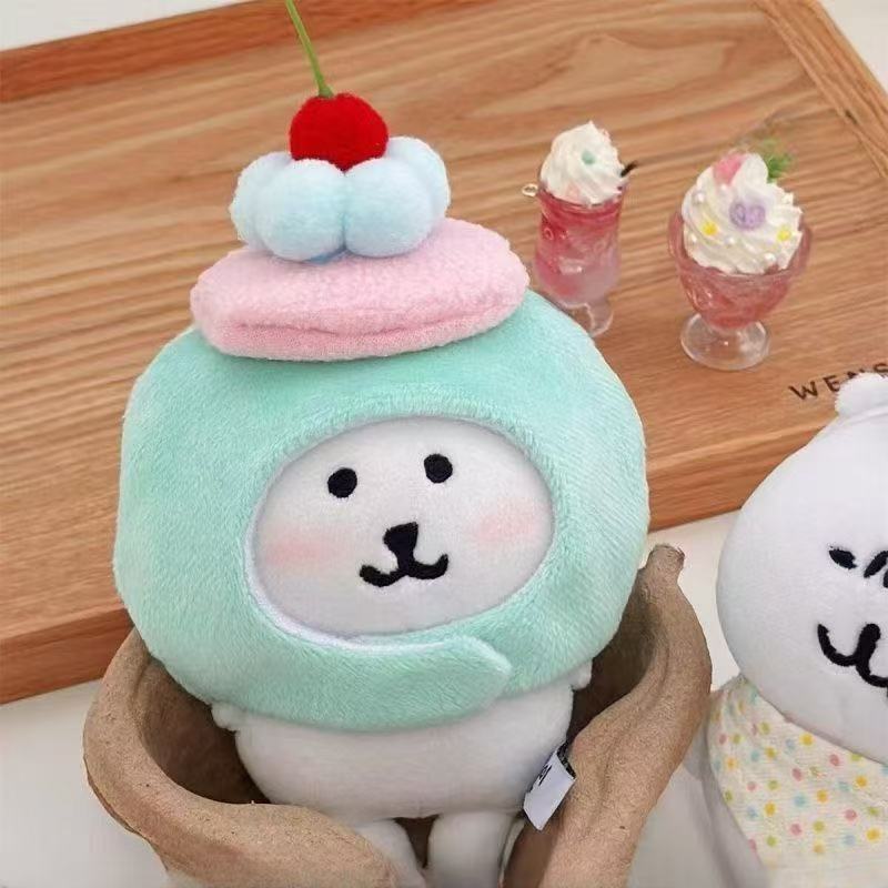 自虐的なクマのミニフルーツヘッドバンド 10 センチメートル手作りベビー服アップルかわいい帽子綿人形|undefined