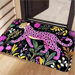 家庭用エントランスホール用のクロスボーダーアメリカンフロアマット、汚れにくく耐摩耗性のドアマット、抽象的なキッチン滑り止めフロアマットTEMUドロップシッピング