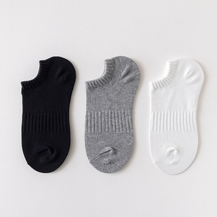 SUPRSOX summer socks men's solid color European and American boat Socks simple black sports socks Korean ins women's socks