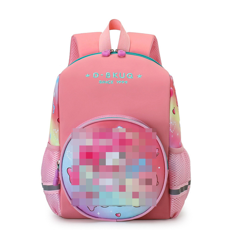 Mochila infantil bonita de dibujos animados de anime para guardería, mochila escolar ligera para bebés para reducir la carga, adecuada para clases grandes, medianas y pequeñas, exportación.