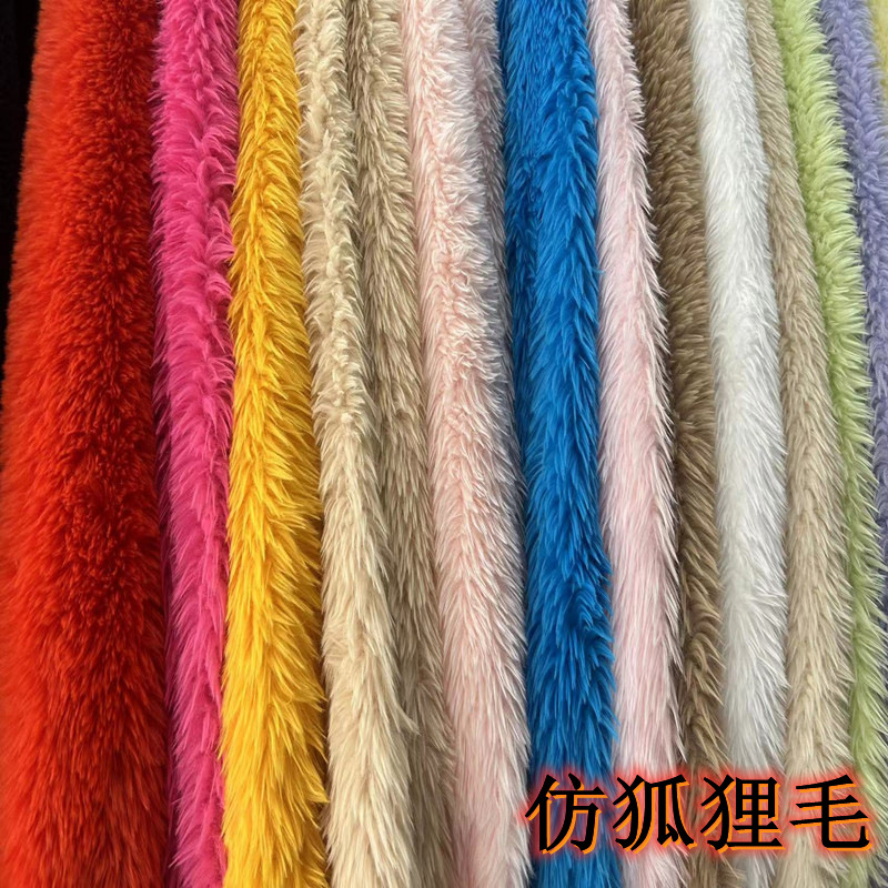 35 pelo imitación de zorro peluche tela de peluche Tosca mantas red sombrero rojo almohada para el hogar zapatillas tela