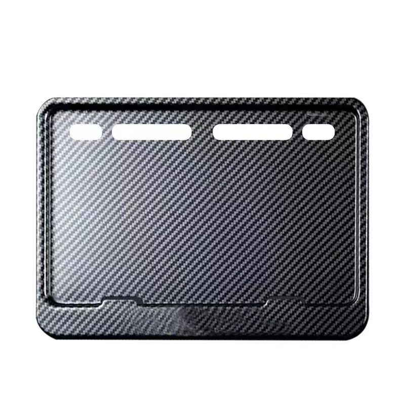 Motorcycle rear license plate frame protective frame for motorcycle pedal license plate border resin universal anti-theft