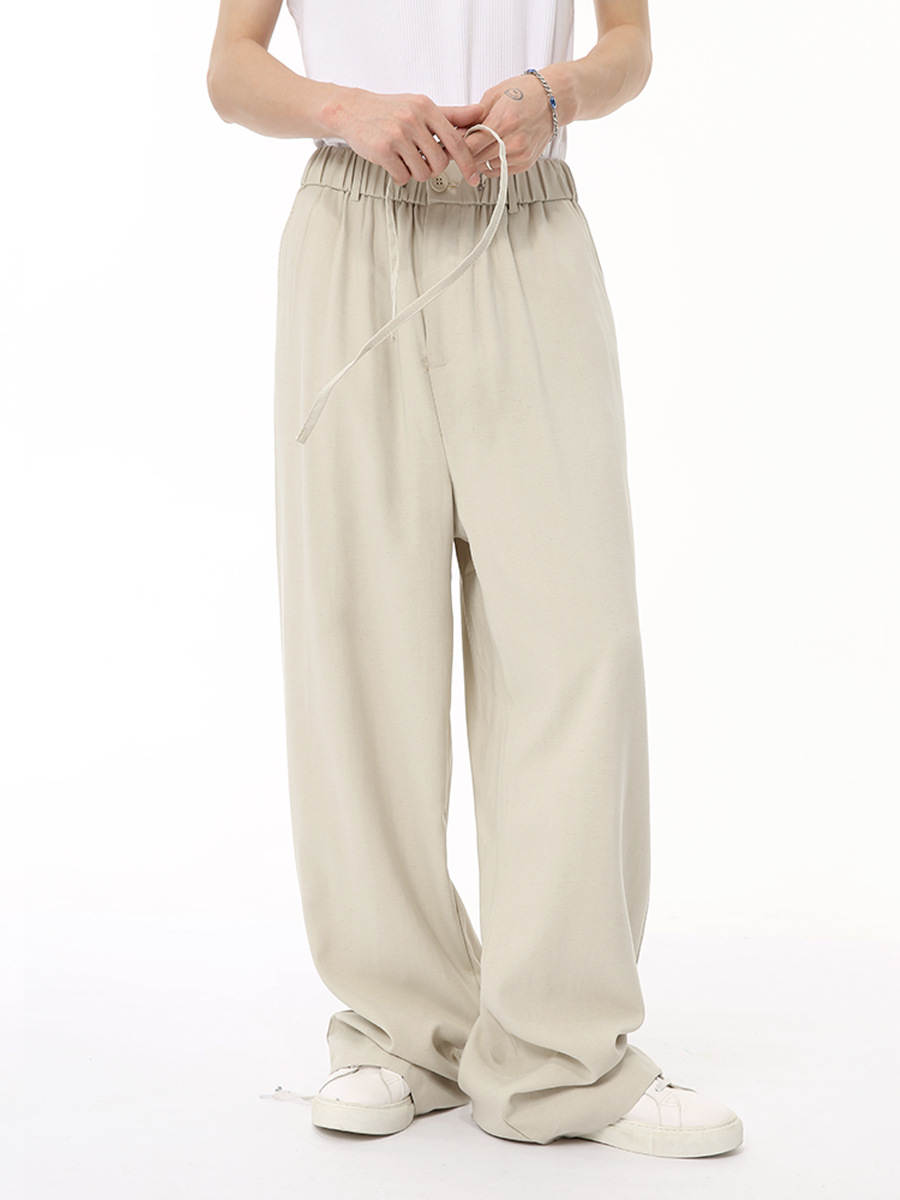 MTLCLOTHES para hombre | 2024 verano nuevo producto estilo suave coreano verdadero color sólido suelto traje casual de moda