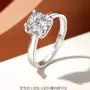 结婚四爪订婚s925戒指