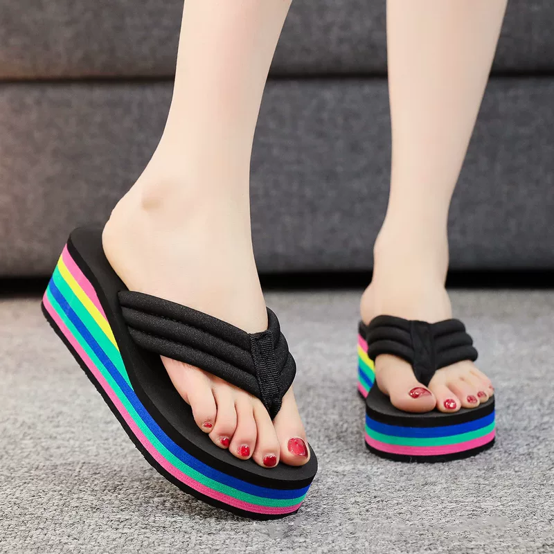 (Cross-border trading), beach sandals for leisure, city style, on elastic band