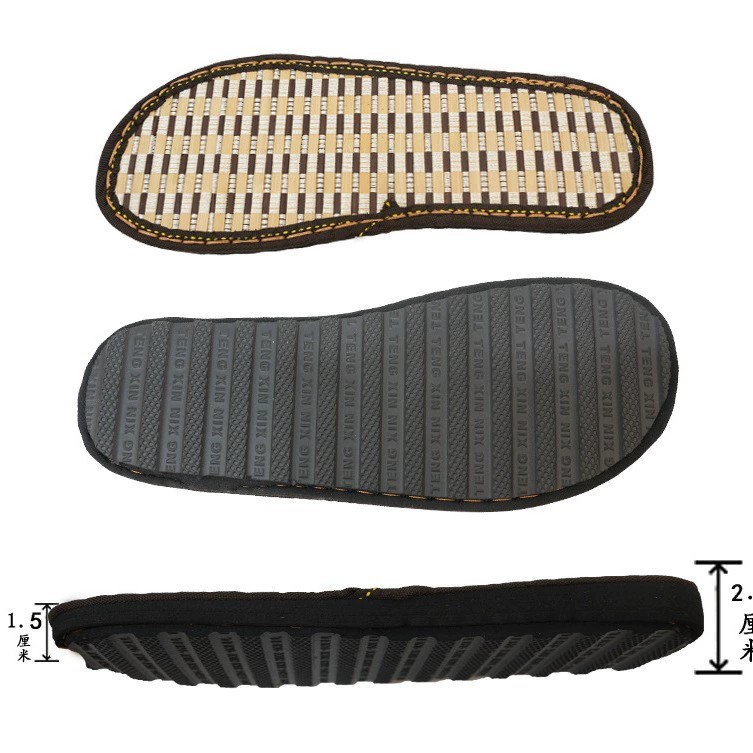 Tengxin льняная поверхность на танкетке, нескользящая износостойкая подошва из плетеной резины с крючком, летние сандалии ручной работы