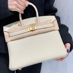 High-end quality genuine leather platinum bag litchi pattern togo leather Kelly bag women's genuine leather lock buckle fashion handbag large bag