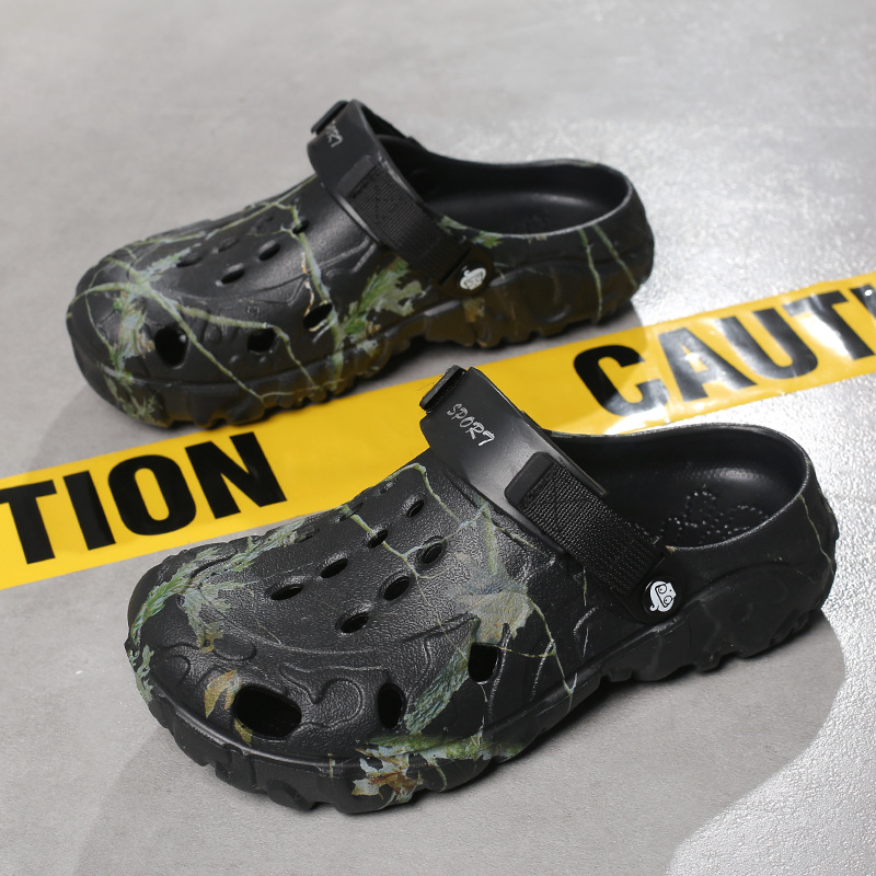 Zapatos de hombre 2026 nuevos zapatillas de hombre con suela gruesa para usar un zapato y dos zapatillas de playa resistentes al desgaste