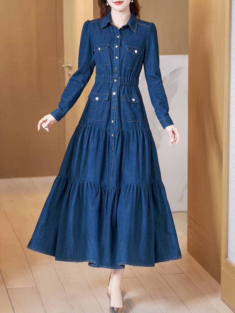 Summer elite denim dress