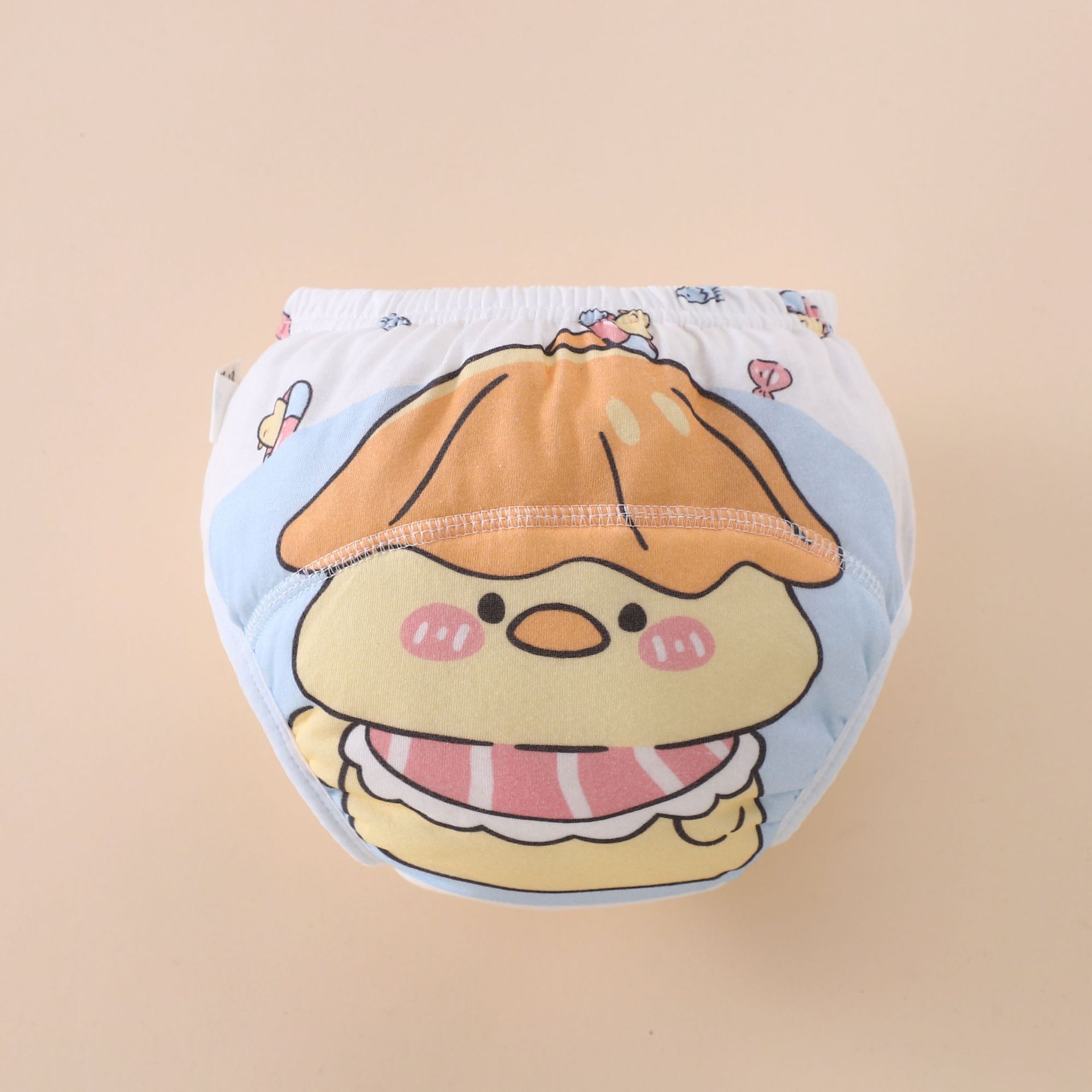 Pantalones de entrenamiento transfronterizos para bebés, pantalones de aprendizaje de algodón puro para niños, pantalones de pañales transpirables con dibujos animados para bebés de verano, pantalones lavables a prueba de fugas