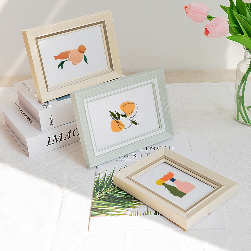 簡約創意橫豎相框擺台6寸7 8 10寸A4影樓婚紗兒童照片框畫框掛牆