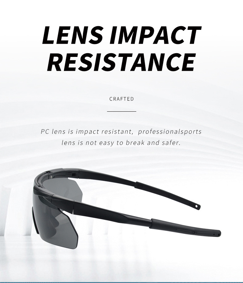 Outdoor Live CS Tactical Shooting Explosion proof Glasses Riding Windproof and Dustproof Goggles Set_voghion.com