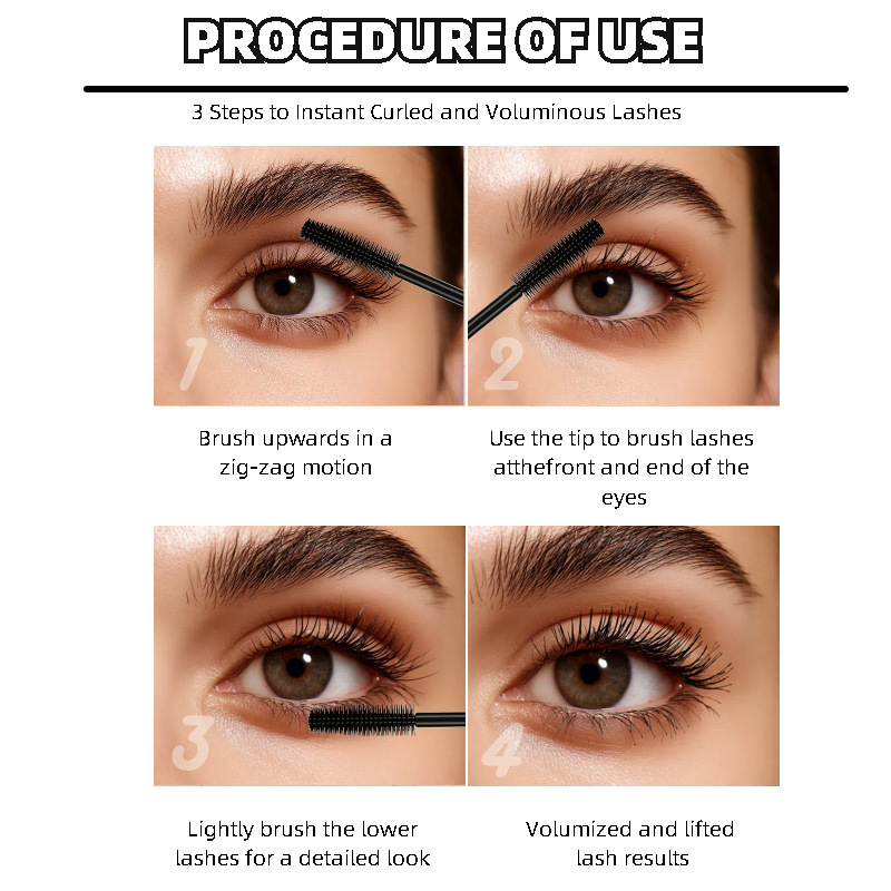 Smudge Proof Waterproof Thickening Long Lasting Natural Lengthening And Curling Makeup Eyeliner_voghion.com