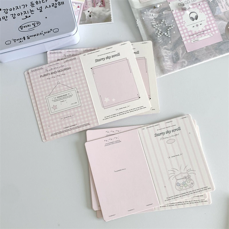 Мини складная карта Инс, декоративные открытки из картона DIY, 7.5×10.5 см (разные)