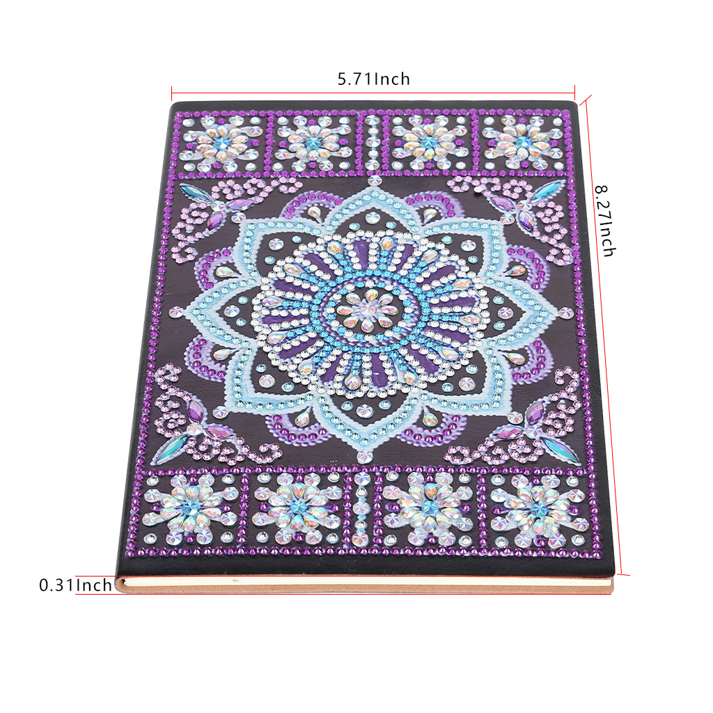 Pegatinas personalizadas para cuadernos con pintura de diamantes DIY, pinturas decorativas de diamantes hechas a mano, cuadernos con pintura de diamantes, pintura de diamantes completa.