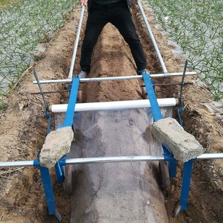 地膜覆盖机人力多功能手拉式地膜机农用铺膜机器覆膜机压膜机神器