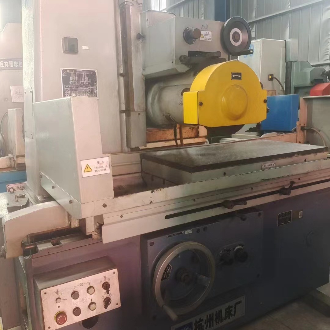 处理二手杭州HZ-500卧轴矩台平面磨床工作台行程1米机床重量:4000