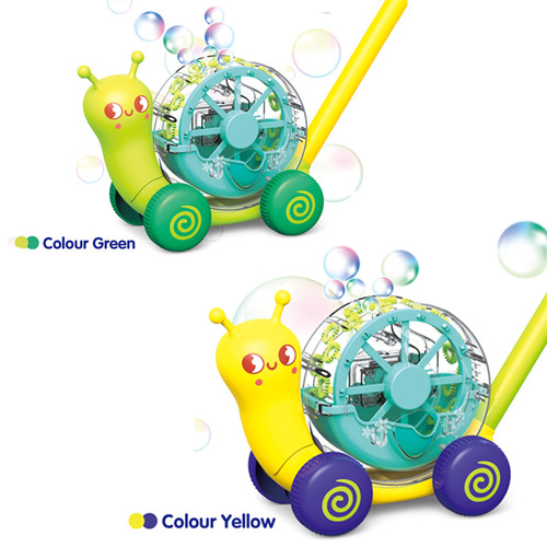 Cross-border new products electric bubble snail stroller children's automatic bubble machine parent-child outdoor bubble blowing toys wholesale 