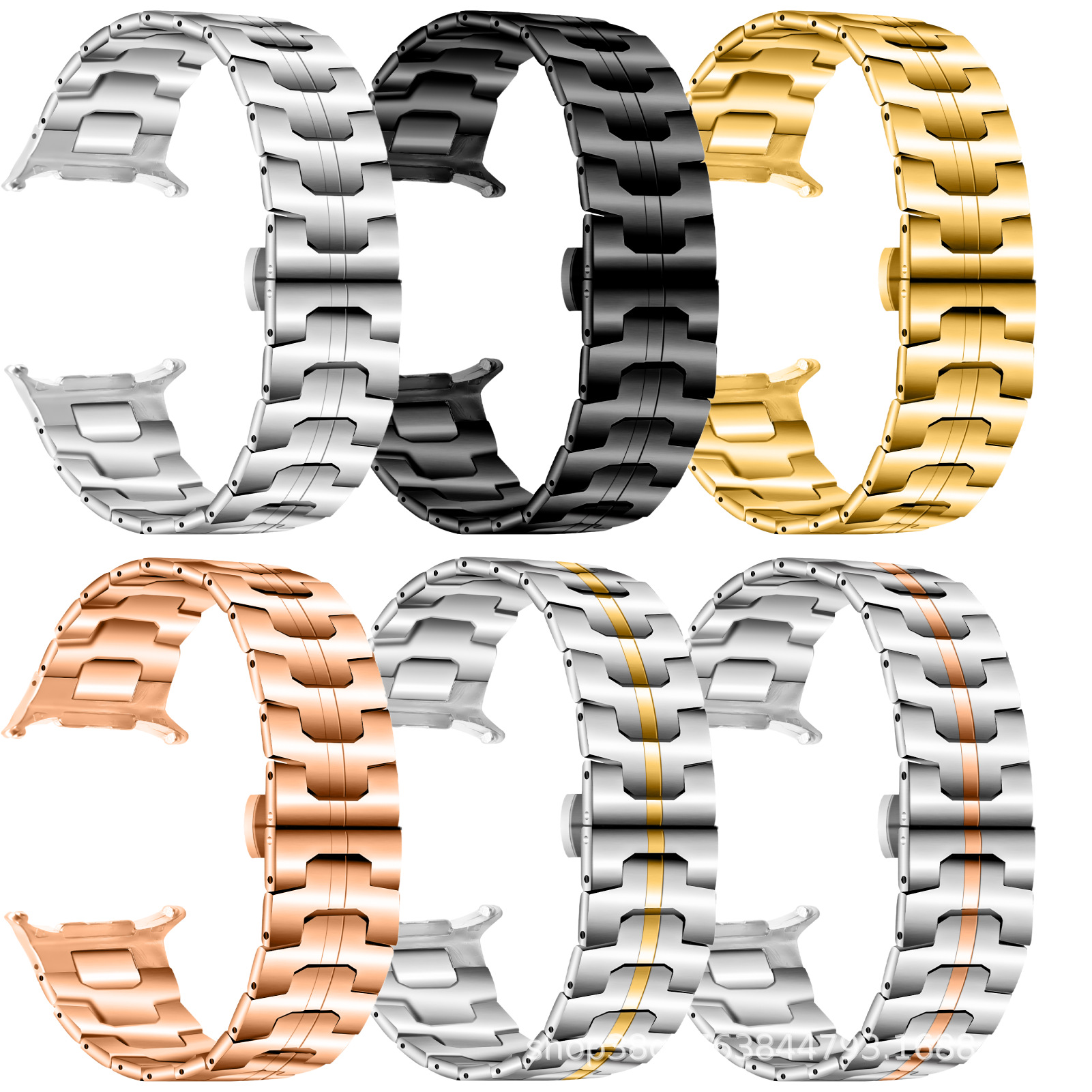 Suitable for Samsung Watch8 40/44 Watch Strap Watch 7 Classic Iron Man Steel Watch Strap Cross-Border