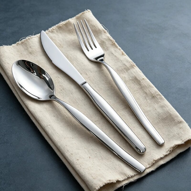 Western-style steak knife and fork set, 304 stainless steel, a three-piece set including knife, fork, and spoon, suitable for hotels and restaurants, high-end tableware Western-style steak knife and fork set, 304 stainless steel, a three-piece set including knife, fork, and spoon, suitable for hotels and restaurants, high-end tableware