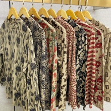 新款星空棉打底衫春秋冬时尚洋气妈妈装半高领长袖上衣中老年女装