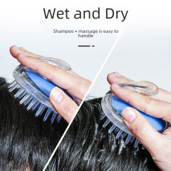 Batch wholesale massage hair wash brush shower hair wash brush head comb to promote blood circulation in the head silicone round massage comb